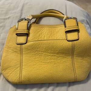 Tignanello Yellow Leather Handbag